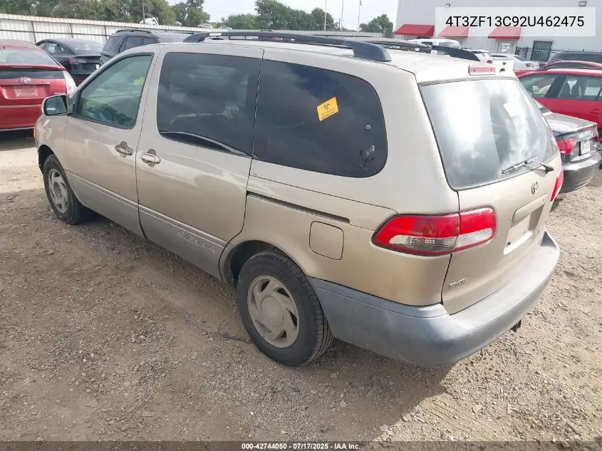 2002 Toyota Sienna Xle VIN: 4T3ZF13C92U462475 Lot: 42744050