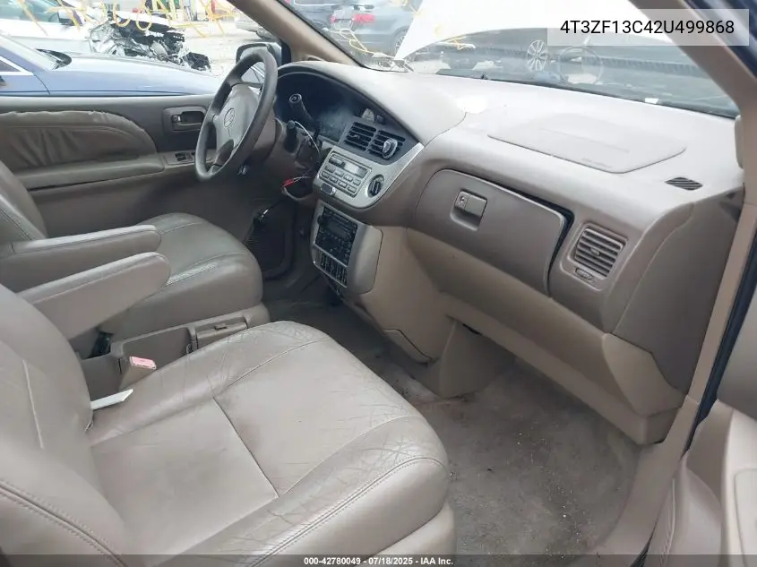 2002 Toyota Sienna Xle VIN: 4T3ZF13C42U499868 Lot: 42780049