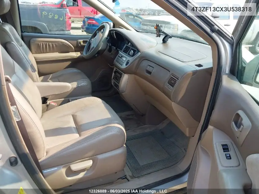 2003 Toyota Sienna Le/Xle VIN: 4T3ZF13CX3U538318 Lot: 12326889