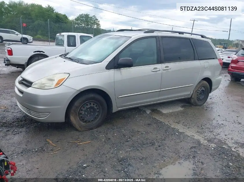 2004 Toyota Sienna Le VIN: 5TDZA23C44S081139 Lot: 42204016