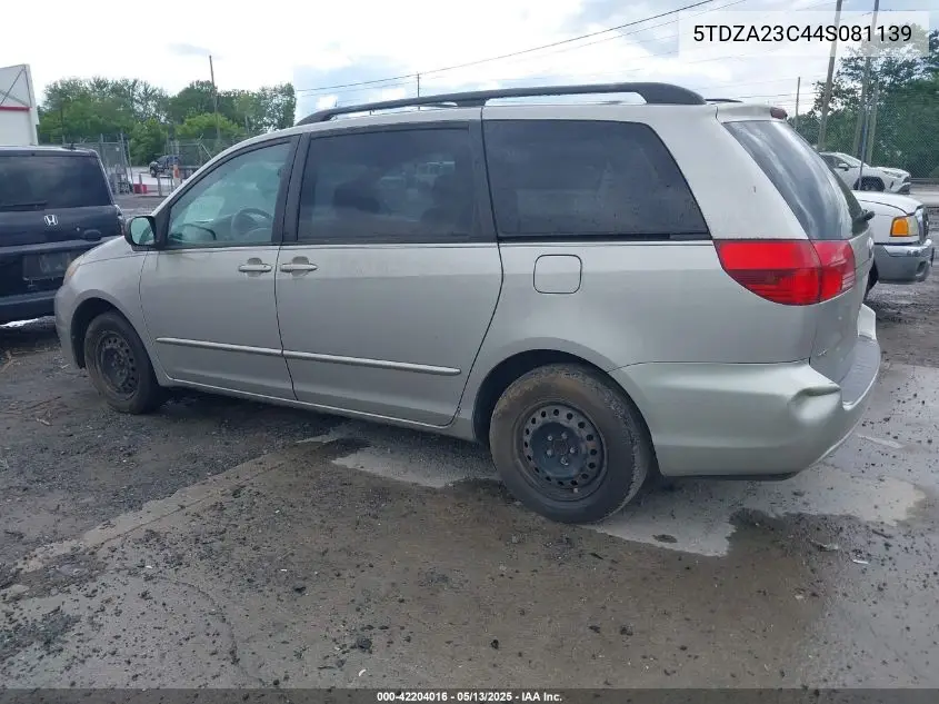 2004 Toyota Sienna Le VIN: 5TDZA23C44S081139 Lot: 42204016