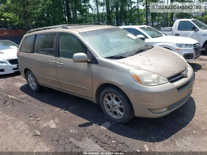 2004 Toyota Sienna Xle VIN: 5TDZA22C44S042780 Lot: 42492826