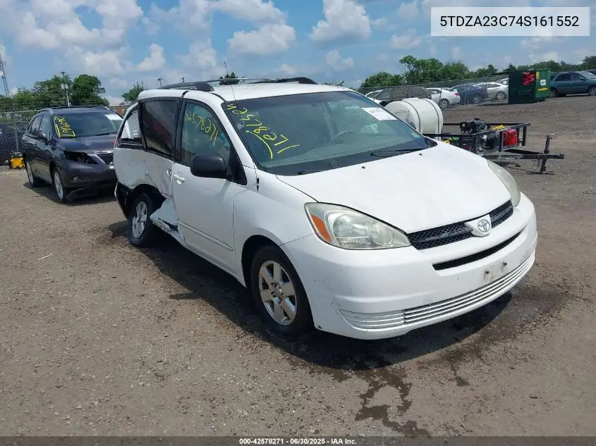 2004 Toyota Sienna Le VIN: 5TDZA23C74S161552 Lot: 42578271