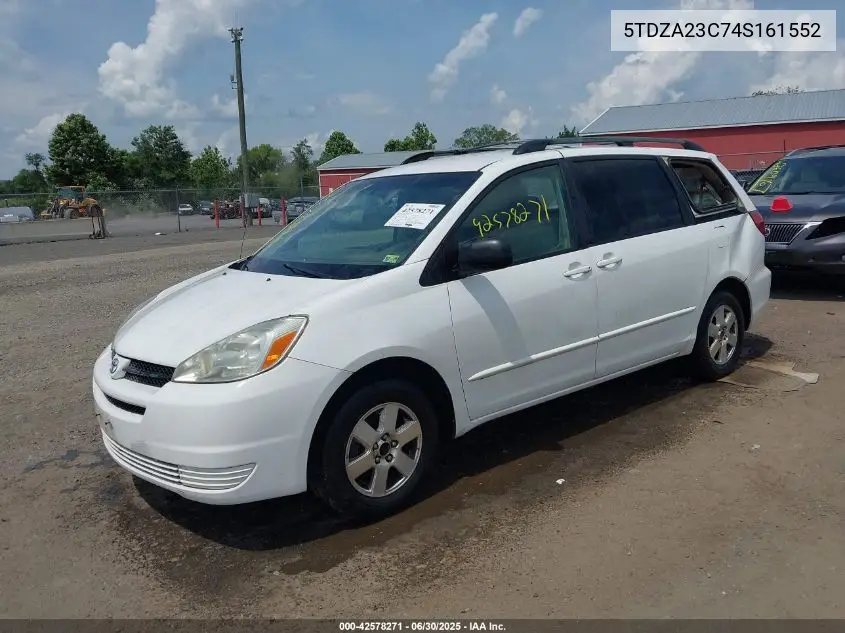 2004 Toyota Sienna Le VIN: 5TDZA23C74S161552 Lot: 42578271