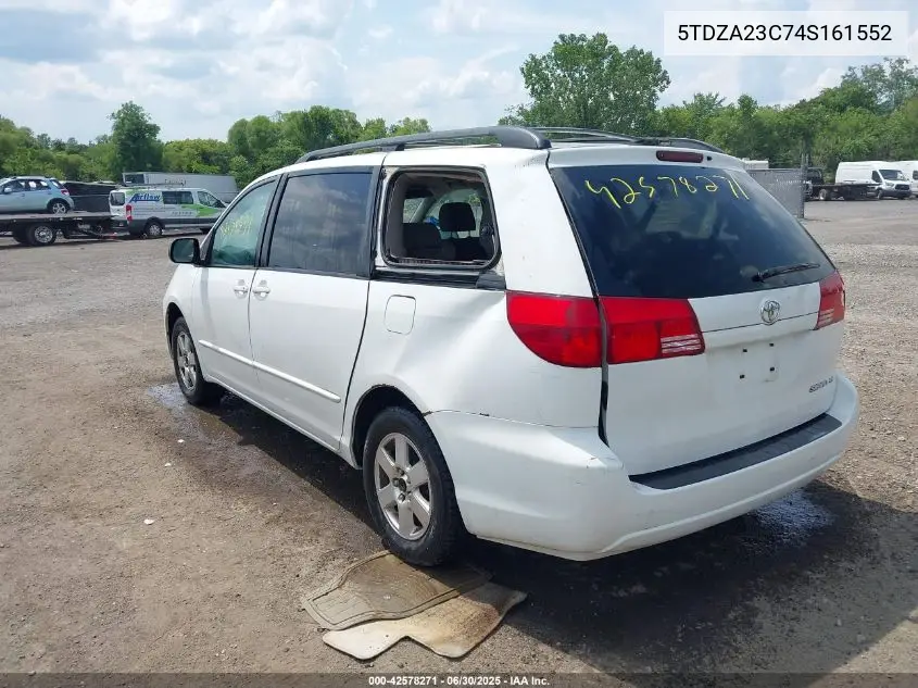 2004 Toyota Sienna Le VIN: 5TDZA23C74S161552 Lot: 42578271