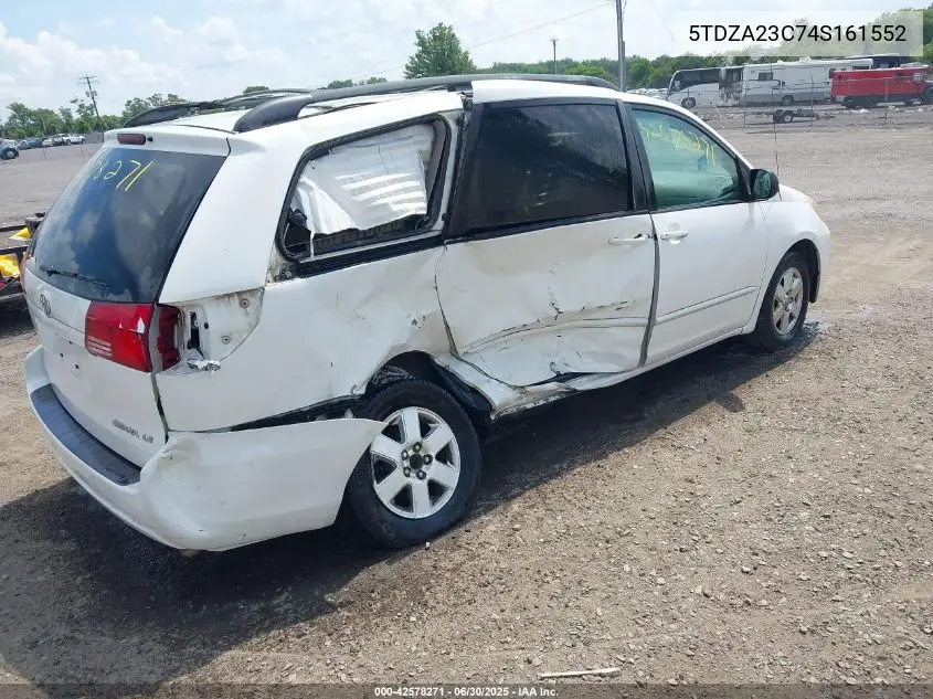 2004 Toyota Sienna Le VIN: 5TDZA23C74S161552 Lot: 42578271