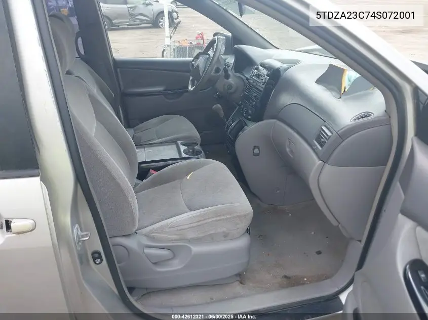 2004 Toyota Sienna Ce VIN: 5TDZA23C74S072001 Lot: 42612321