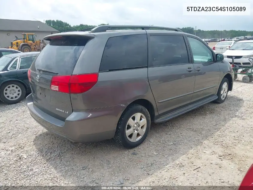 2004 Toyota Sienna Le VIN: 5TDZA23C54S105089 Lot: 42616354