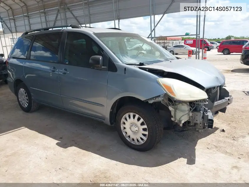 2004 Toyota Sienna Le VIN: 5TDZA23C14S057123 Lot: 42621147