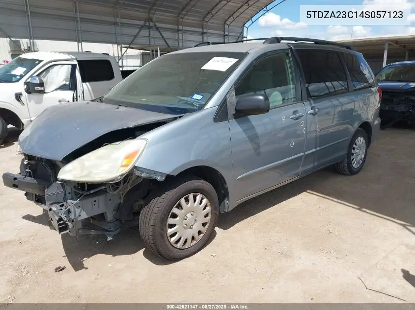 2004 Toyota Sienna Le VIN: 5TDZA23C14S057123 Lot: 42621147