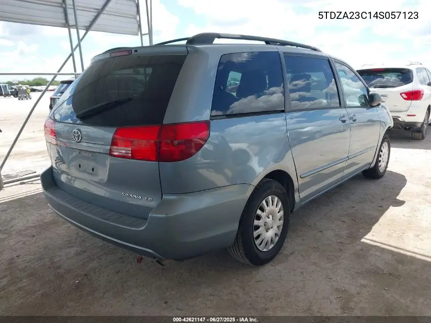 2004 Toyota Sienna Le VIN: 5TDZA23C14S057123 Lot: 42621147