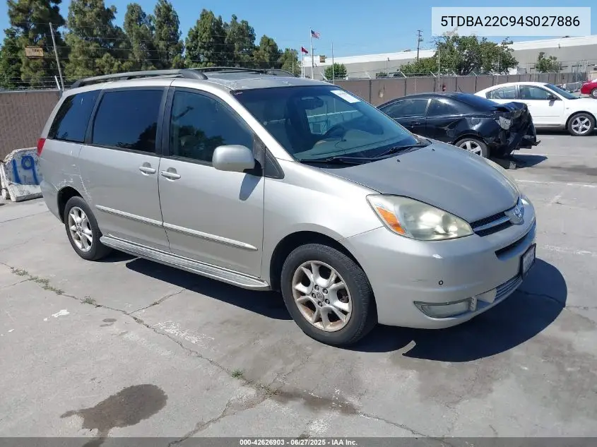 2004 Toyota Sienna Xle Limited VIN: 5TDBA22C94S027886 Lot: 42626903