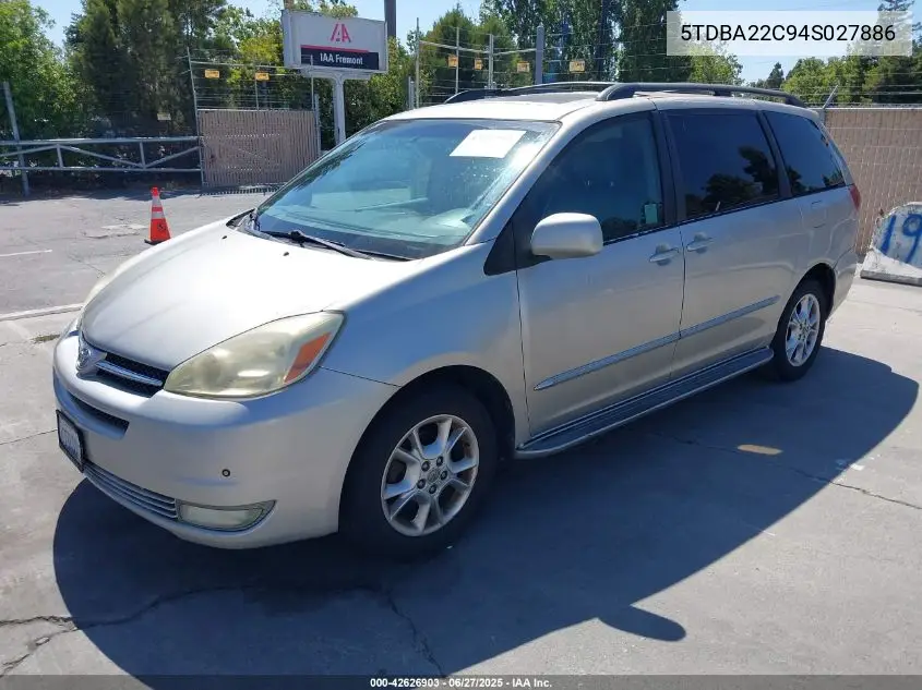 2004 Toyota Sienna Xle Limited VIN: 5TDBA22C94S027886 Lot: 42626903