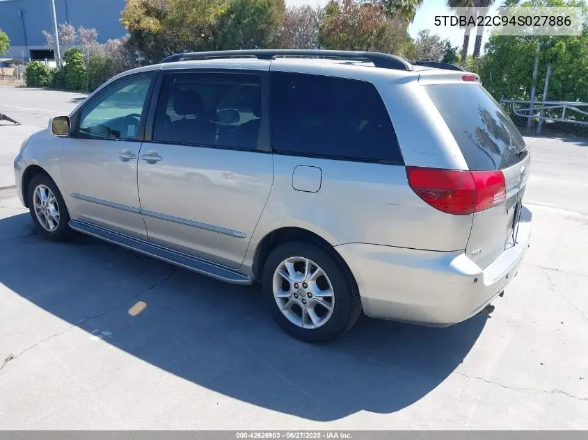 2004 Toyota Sienna Xle Limited VIN: 5TDBA22C94S027886 Lot: 42626903
