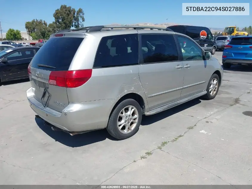 2004 Toyota Sienna Xle Limited VIN: 5TDBA22C94S027886 Lot: 42626903
