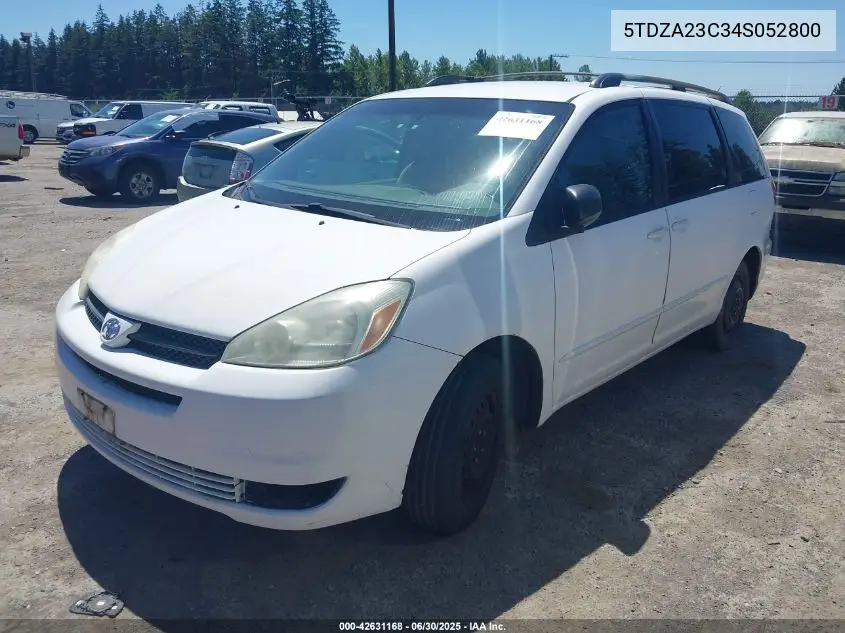 2004 Toyota Sienna Le VIN: 5TDZA23C34S052800 Lot: 42631168