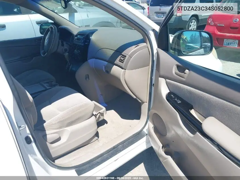 2004 Toyota Sienna Le VIN: 5TDZA23C34S052800 Lot: 42631168
