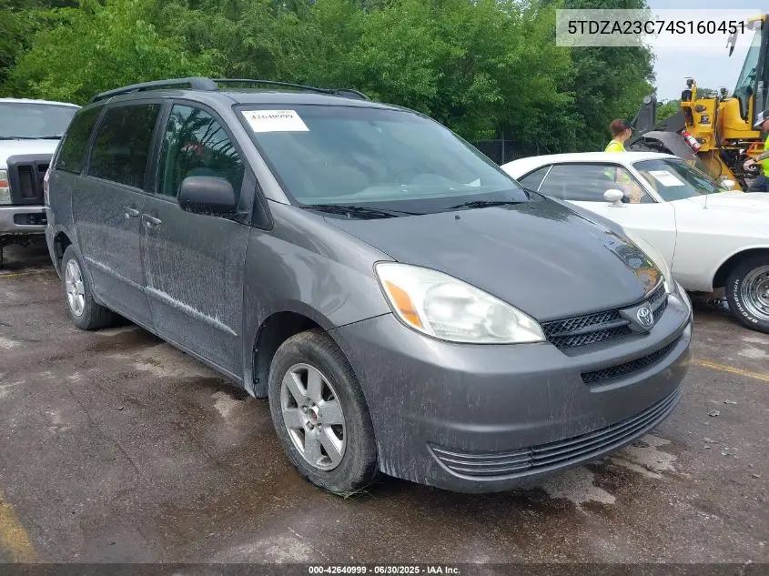 2004 Toyota Sienna Le VIN: 5TDZA23C74S160451 Lot: 42640999