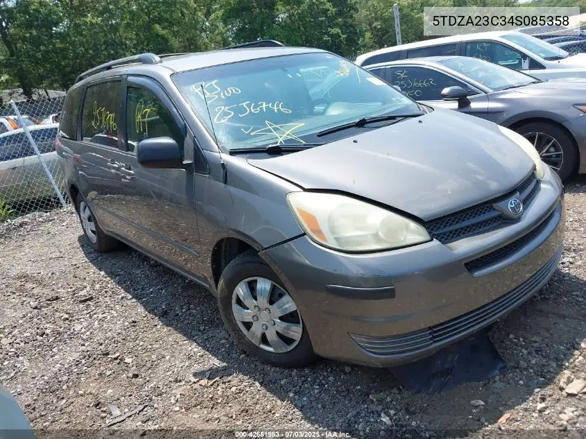 2004 Toyota Sienna Le VIN: 5TDZA23C34S085358 Lot: 42661953