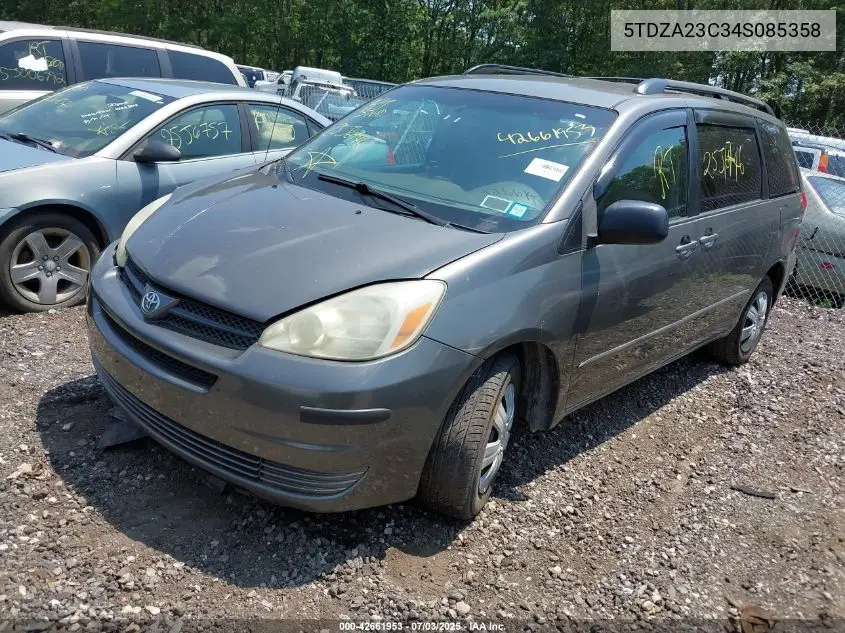 2004 Toyota Sienna Le VIN: 5TDZA23C34S085358 Lot: 42661953