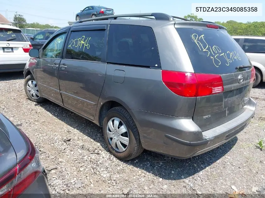 2004 Toyota Sienna Le VIN: 5TDZA23C34S085358 Lot: 42661953