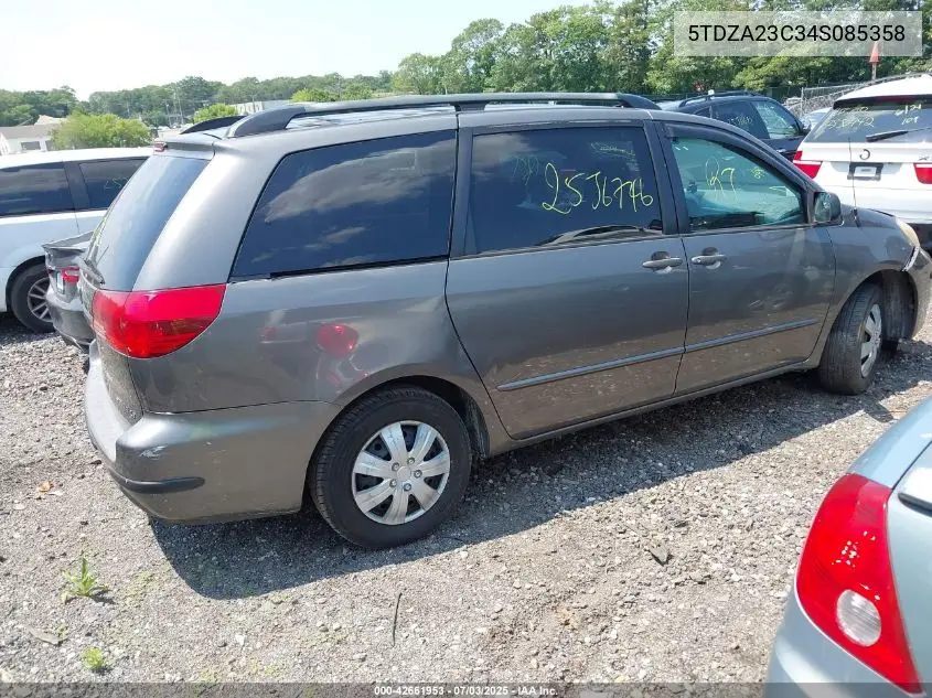 2004 Toyota Sienna Le VIN: 5TDZA23C34S085358 Lot: 42661953