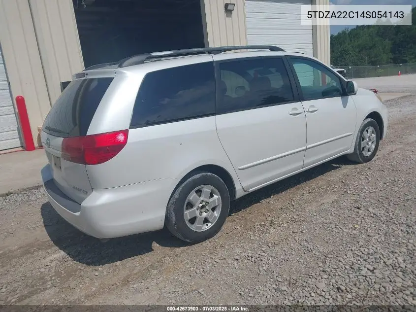 2004 Toyota Sienna Xle VIN: 5TDZA22C14S054143 Lot: 42673903