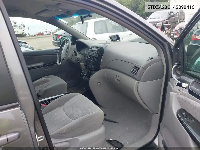 2004 Toyota Sienna Le VIN: 5TDZA23C14S098416 Lot: 42694188