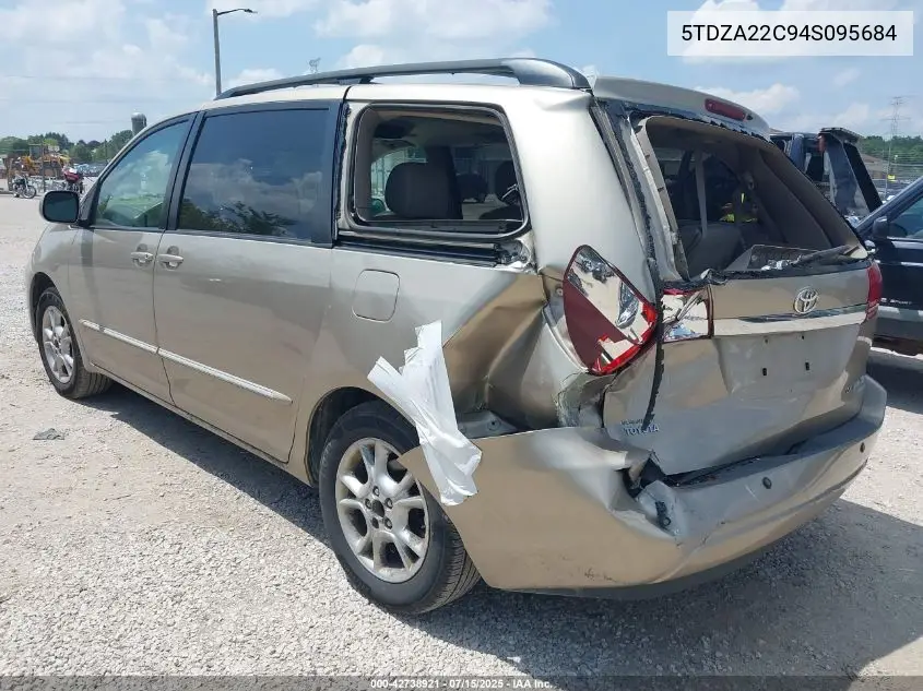 2004 Toyota Sienna Xle Limited VIN: 5TDZA22C94S095684 Lot: 42738921