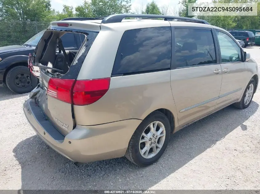 2004 Toyota Sienna Xle Limited VIN: 5TDZA22C94S095684 Lot: 42738921