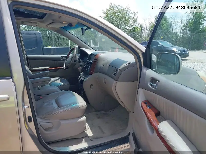 2004 Toyota Sienna Xle Limited VIN: 5TDZA22C94S095684 Lot: 42738921