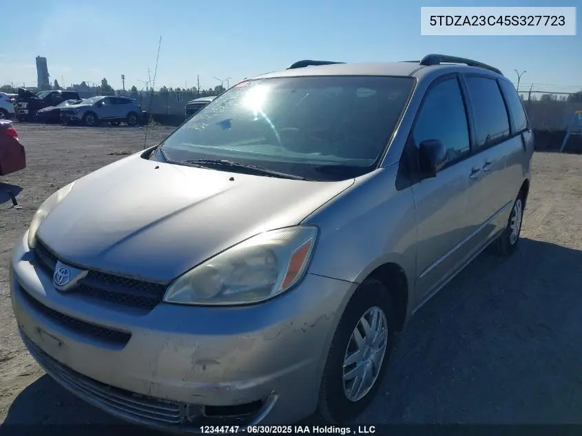 2005 Toyota Sienna Ce/Le VIN: 5TDZA23C45S327723 Lot: 12344747