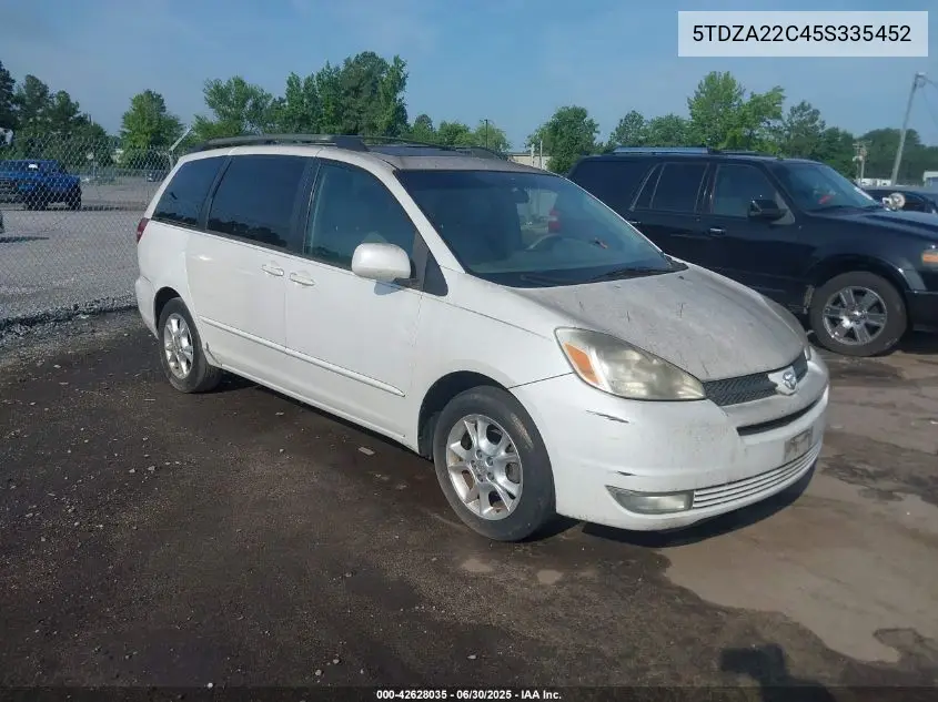 2005 Toyota Sienna Xle VIN: 5TDZA22C45S335452 Lot: 42628035