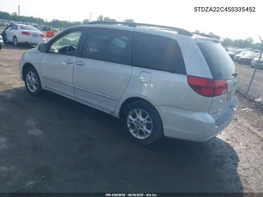 2005 Toyota Sienna Xle VIN: 5TDZA22C45S335452 Lot: 42628035