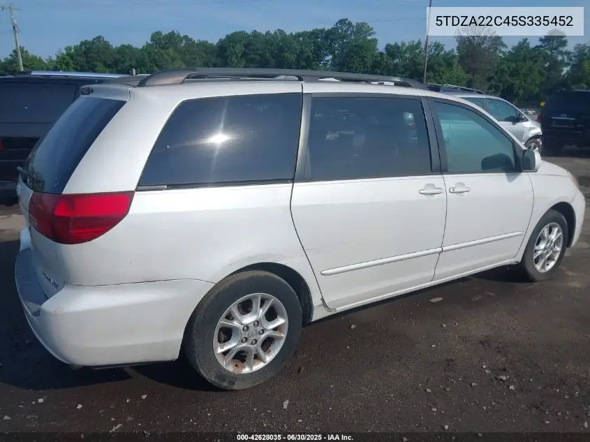 2005 Toyota Sienna Xle VIN: 5TDZA22C45S335452 Lot: 42628035