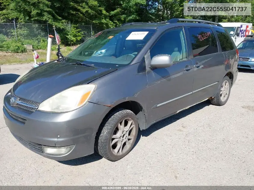 2005 Toyota Sienna Xle Limited VIN: 5TDBA22C55S041737 Lot: 42631599