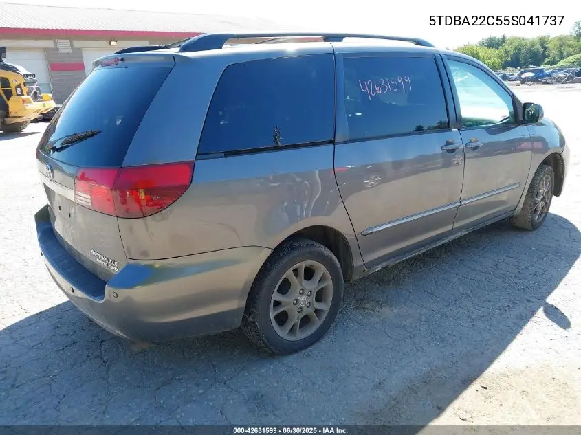 2005 Toyota Sienna Xle Limited VIN: 5TDBA22C55S041737 Lot: 42631599