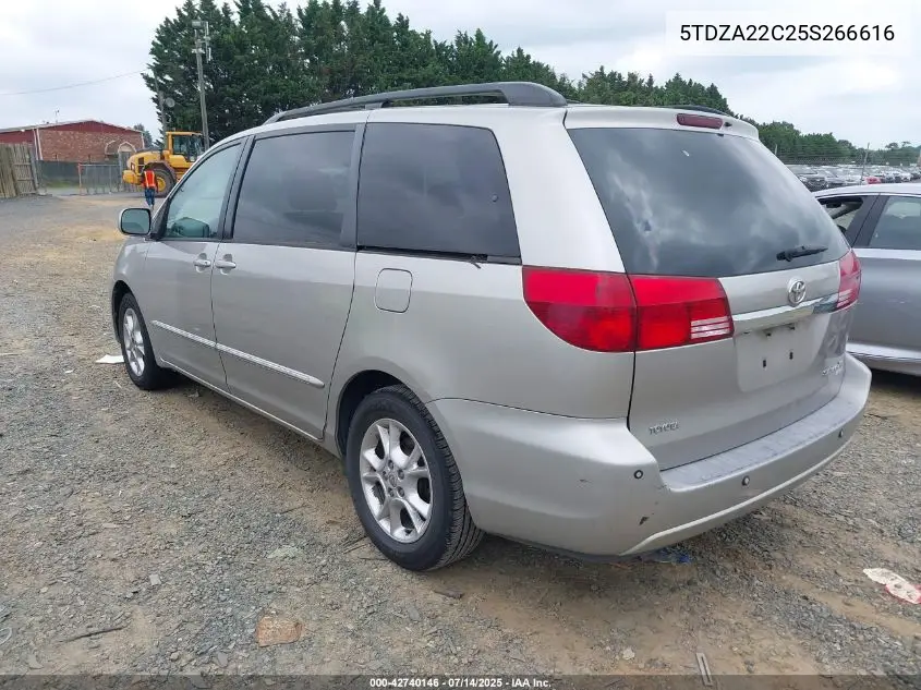 2005 Toyota Sienna Xle Limited VIN: 5TDZA22C25S266616 Lot: 42740146