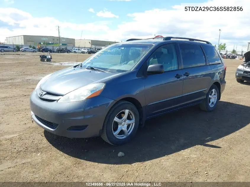 2006 Toyota Sienna Ce VIN: 5TDZA29C36S582856 Lot: 12349558