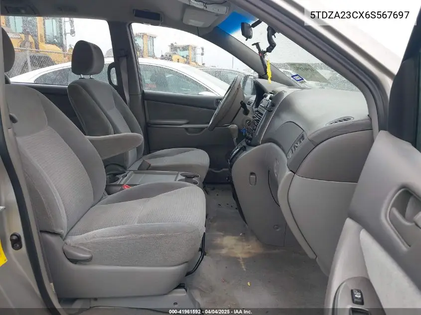 2006 Toyota Sienna Ce VIN: 5TDZA23CX6S567697 Lot: 41961592