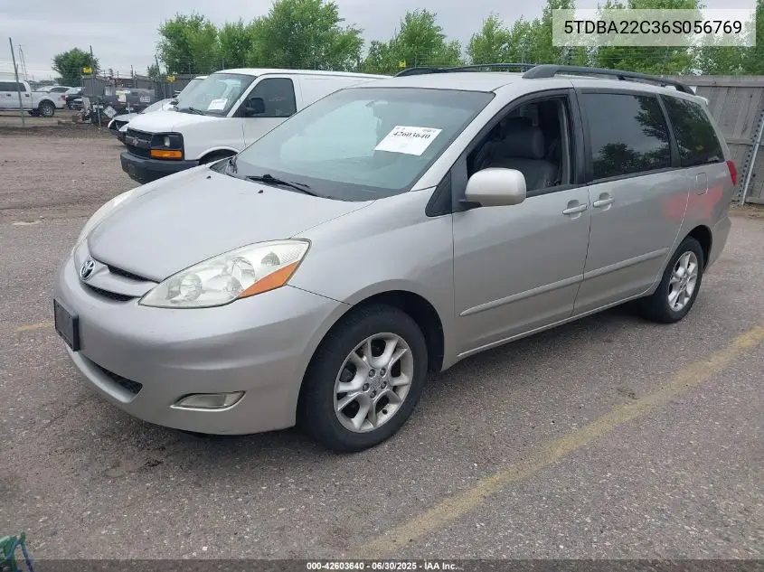 2006 Toyota Sienna Xle VIN: 5TDBA22C36S056769 Lot: 42603640