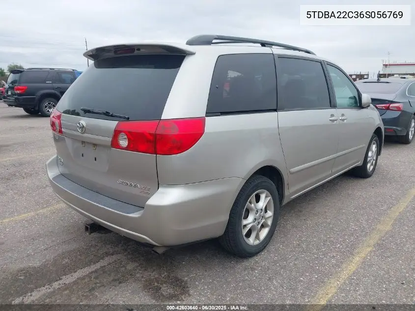 2006 Toyota Sienna Xle VIN: 5TDBA22C36S056769 Lot: 42603640