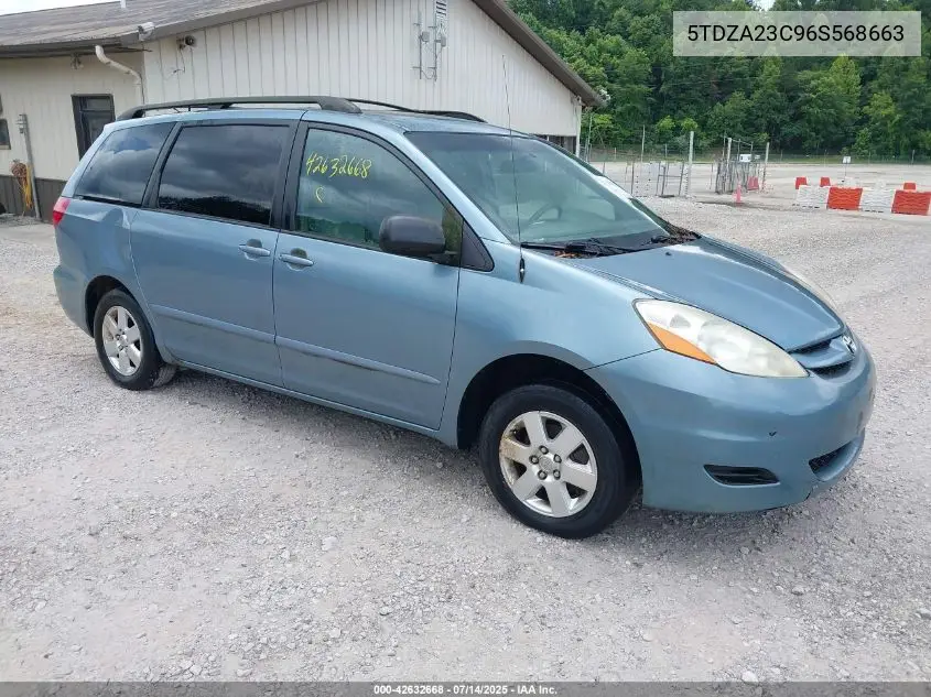 2006 Toyota Sienna Le VIN: 5TDZA23C96S568663 Lot: 42632668