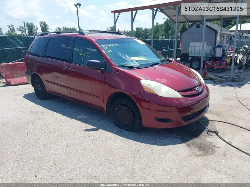 2006 Toyota Sienna Le VIN: 5TDZA23C16S431295 Lot: 42644939
