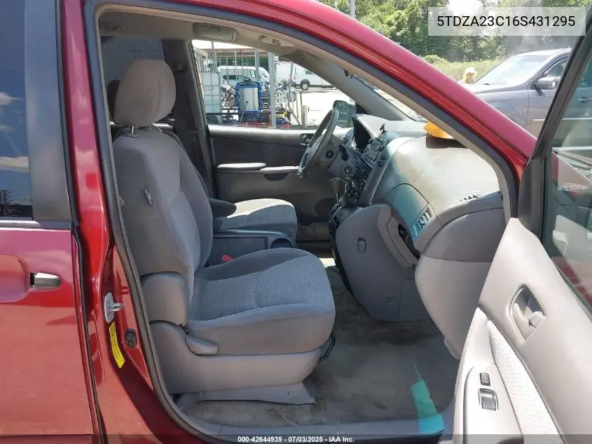 2006 Toyota Sienna Le VIN: 5TDZA23C16S431295 Lot: 42644939