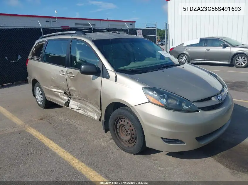 2006 Toyota Sienna Ce/Le VIN: 5TDZA23C56S491693 Lot: 42714165