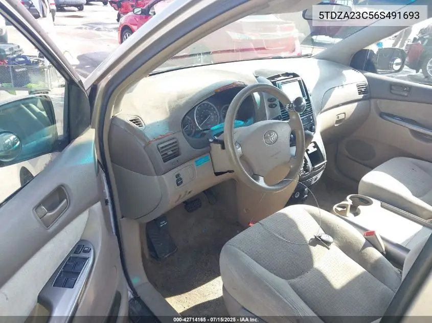 2006 Toyota Sienna Ce/Le VIN: 5TDZA23C56S491693 Lot: 42714165