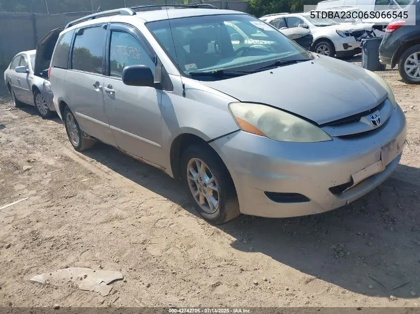 5tdba23c06s066545 5TDBA23C06S066545 2006 Toyota Sienna Le
