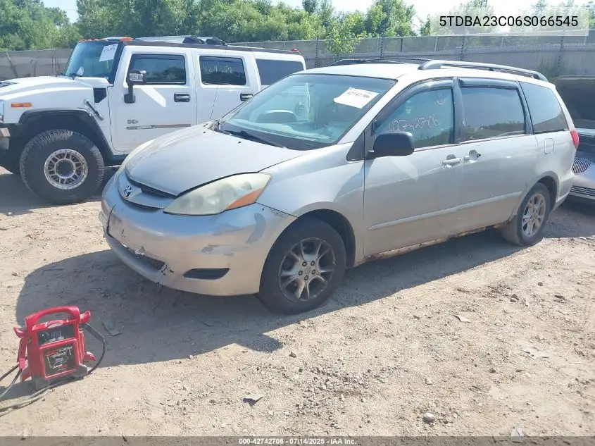 5tdba23c06s066545 5TDBA23C06S066545 2006 Toyota Sienna Le