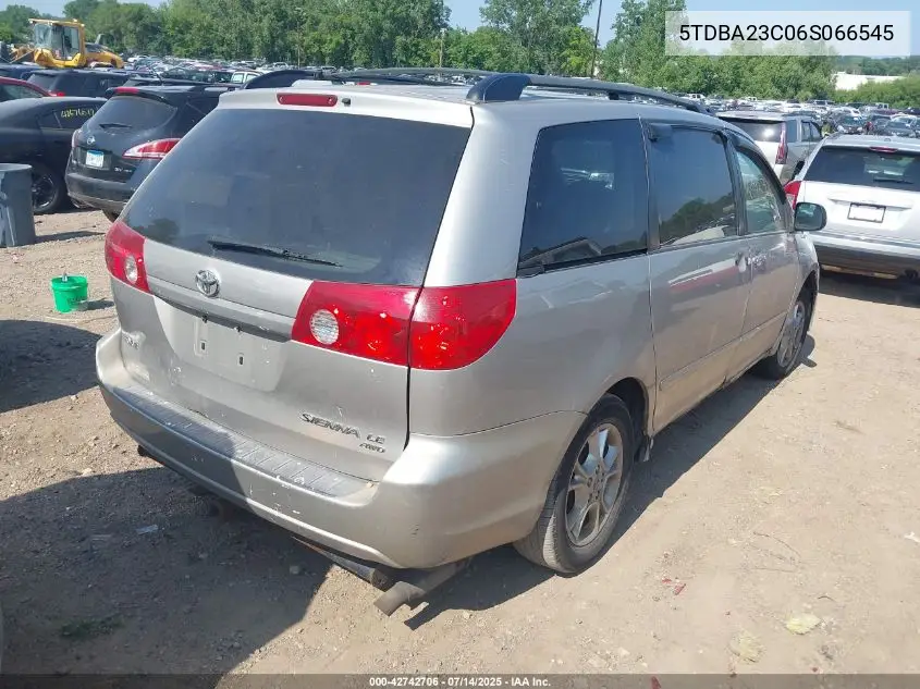 5tdba23c06s066545 5TDBA23C06S066545 2006 Toyota Sienna Le